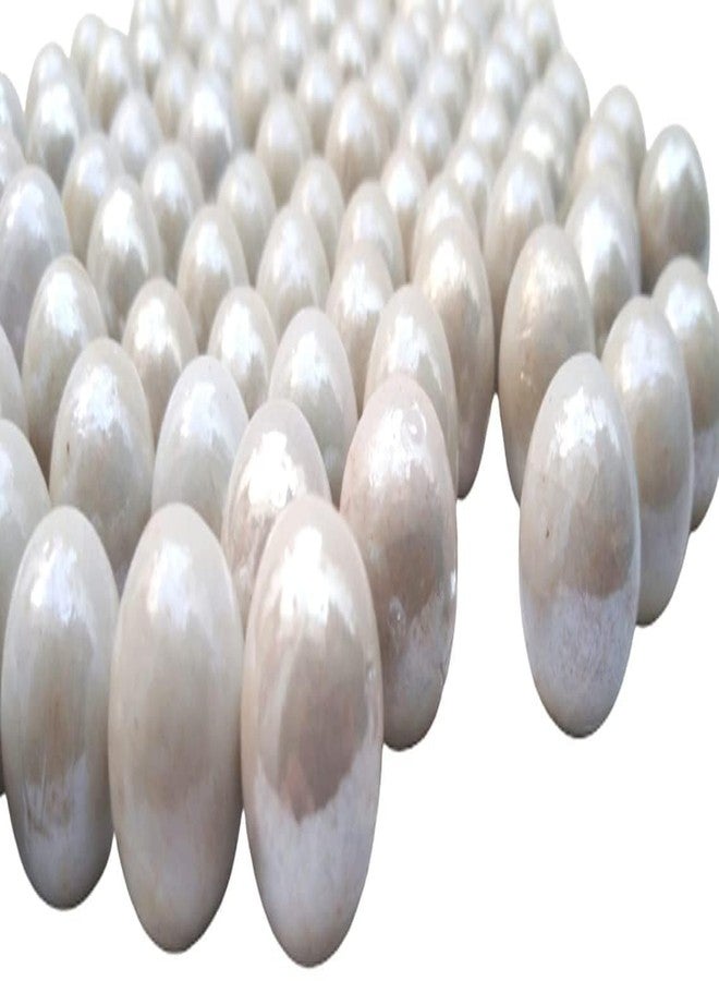 LUCKYMORDEN 100 PCS White Colour 10-15 MM Glass Playing Balls Kanche Goli Traditional Indian Game Glass Stones Aquarium Fillers Gel Candle Fillers - Image 5